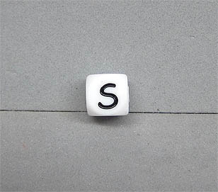 Buchstabenwürfel Silikon 10mm S